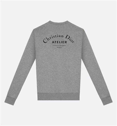 dior mens sweatshirt grey|christian dior sweatshirt men.